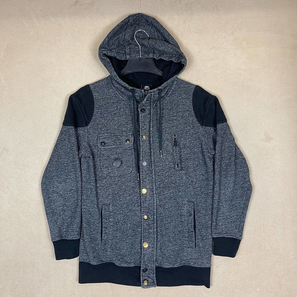 Jinx Mens M Hoodie Jacket‎ Gray Pocket Regular Fit